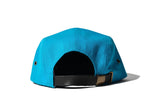 100 Miles Teal with Brown Cork Leather 5 panel Strapback