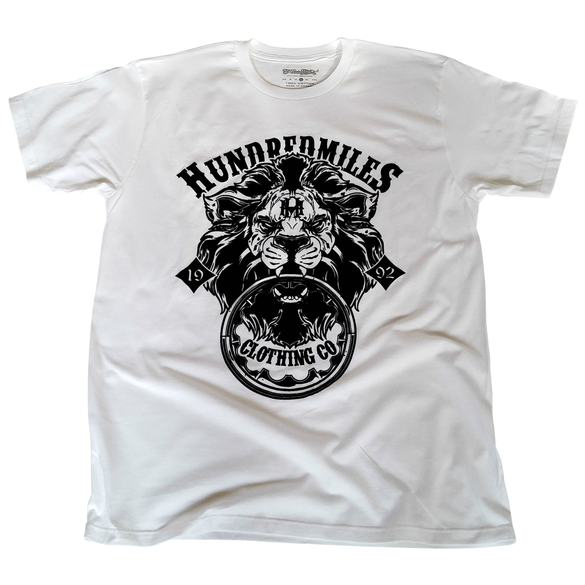 100 Miles Conquering Lion Tee - White