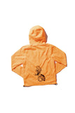 100 Miles Original Logo Safety Orange Full Zip Windbreaker