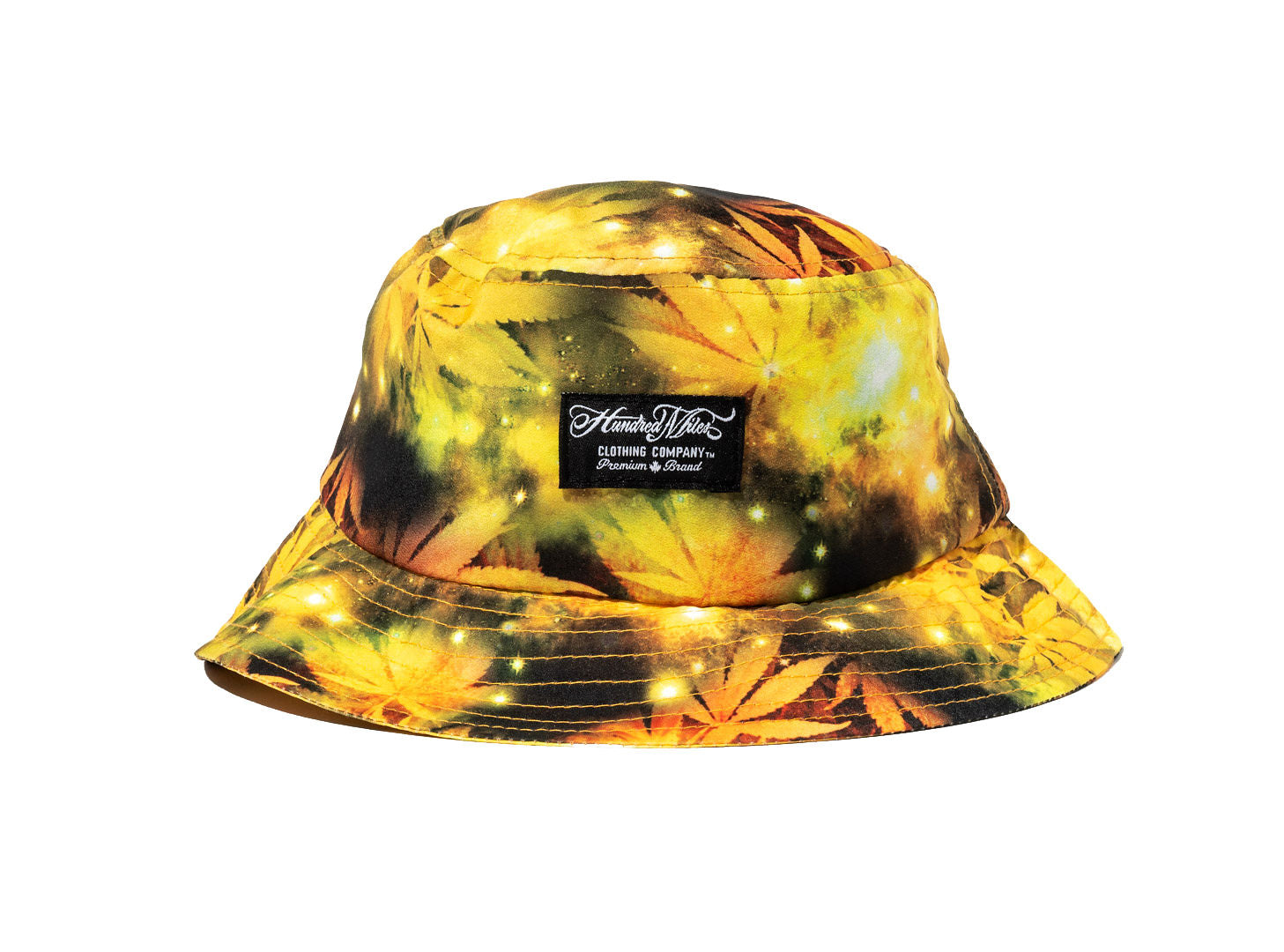 100 Miles Yellow Floral Bucket Hat