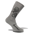 100 Miles Grey Original Logo Socks