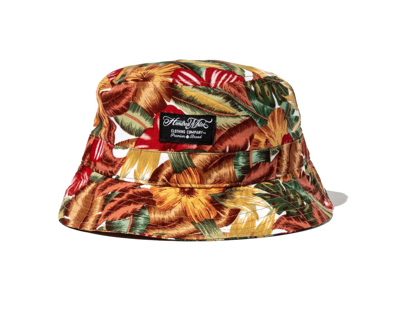 100 Miles Brown Floral Bucket Hat