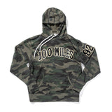 100 miles army green camo black and gold tiffany hoodie