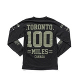 100 miles Black and Army Green Signature Longsleeve