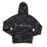 100 miles black camo full zip signature hoodie