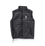 100 miles black nylon quilted vest