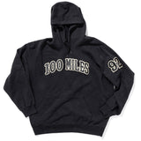 100 miles black with grey tiffany hoodie