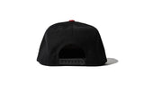100 Miles Black Wool Blend with Red Brim Signature Snapback