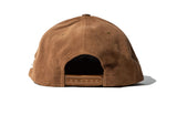 100 Miles Tan Suede with Tan Leather Brim-White Signature Snapback