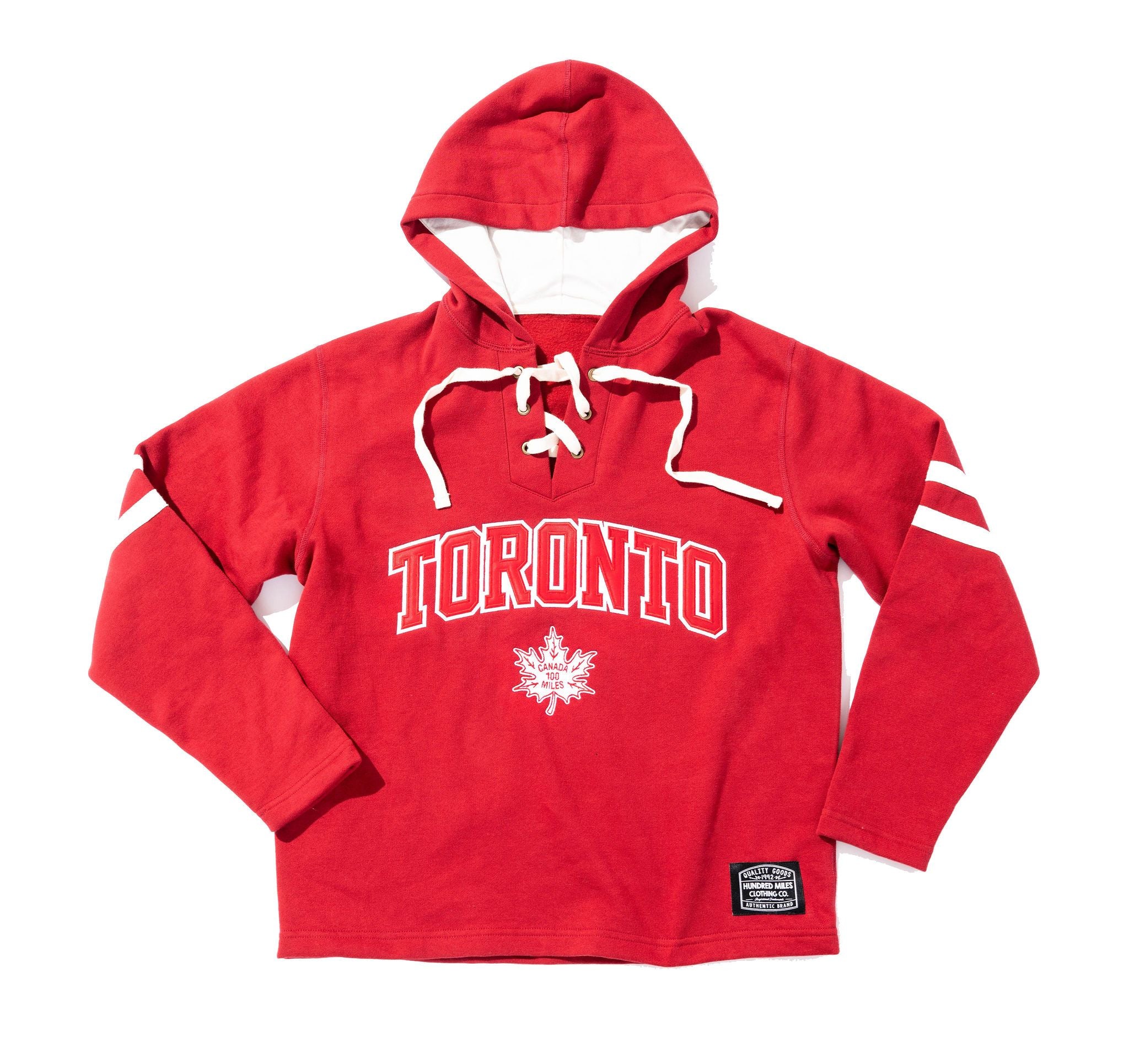 Red Toronto Hockey Laced Brantford Hoodie