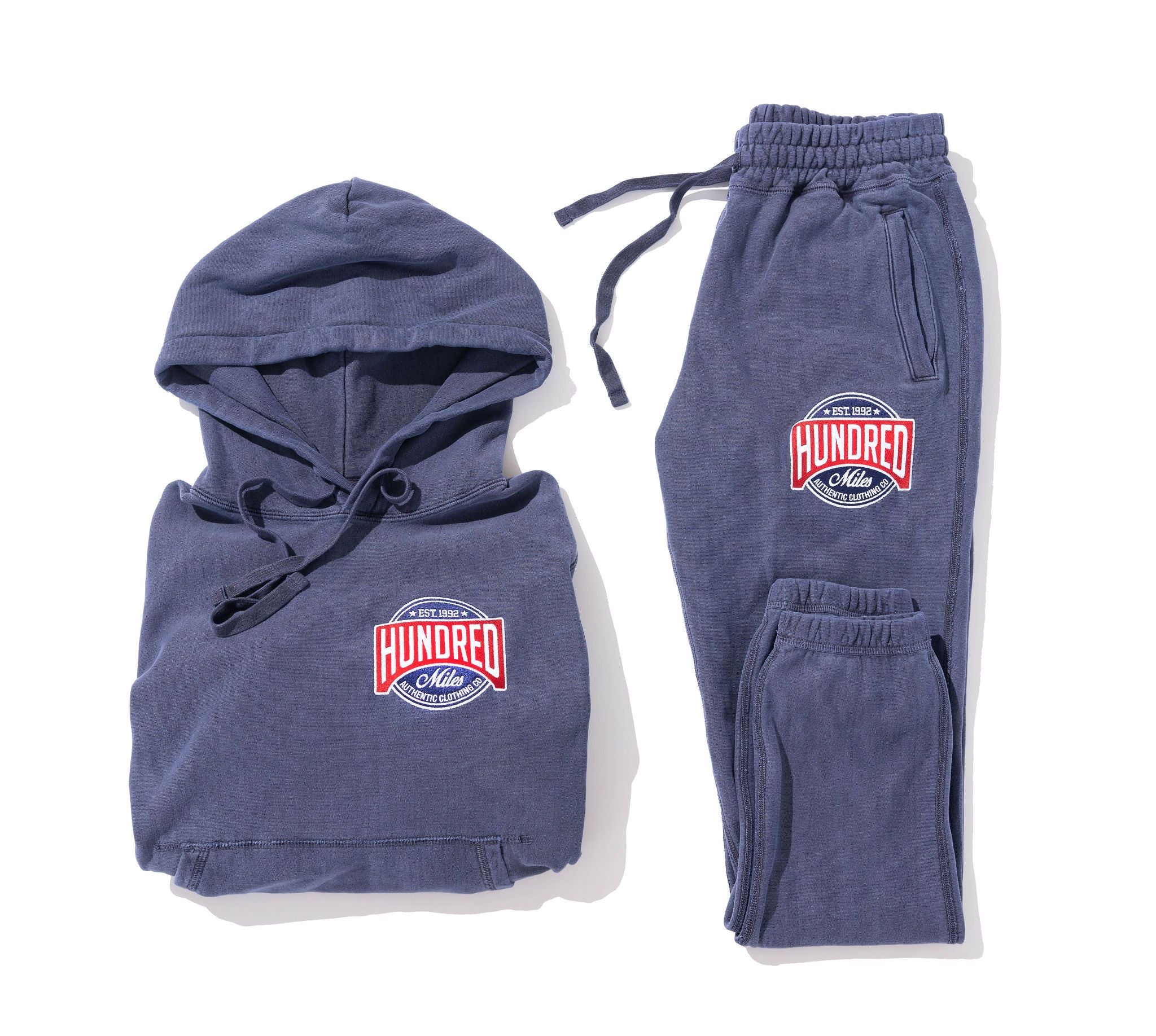 100 Miles Navy Sand Hundred Circle Hoodie and Joggers