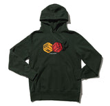 100 Miles Forest Green Dice Banff Hoodie