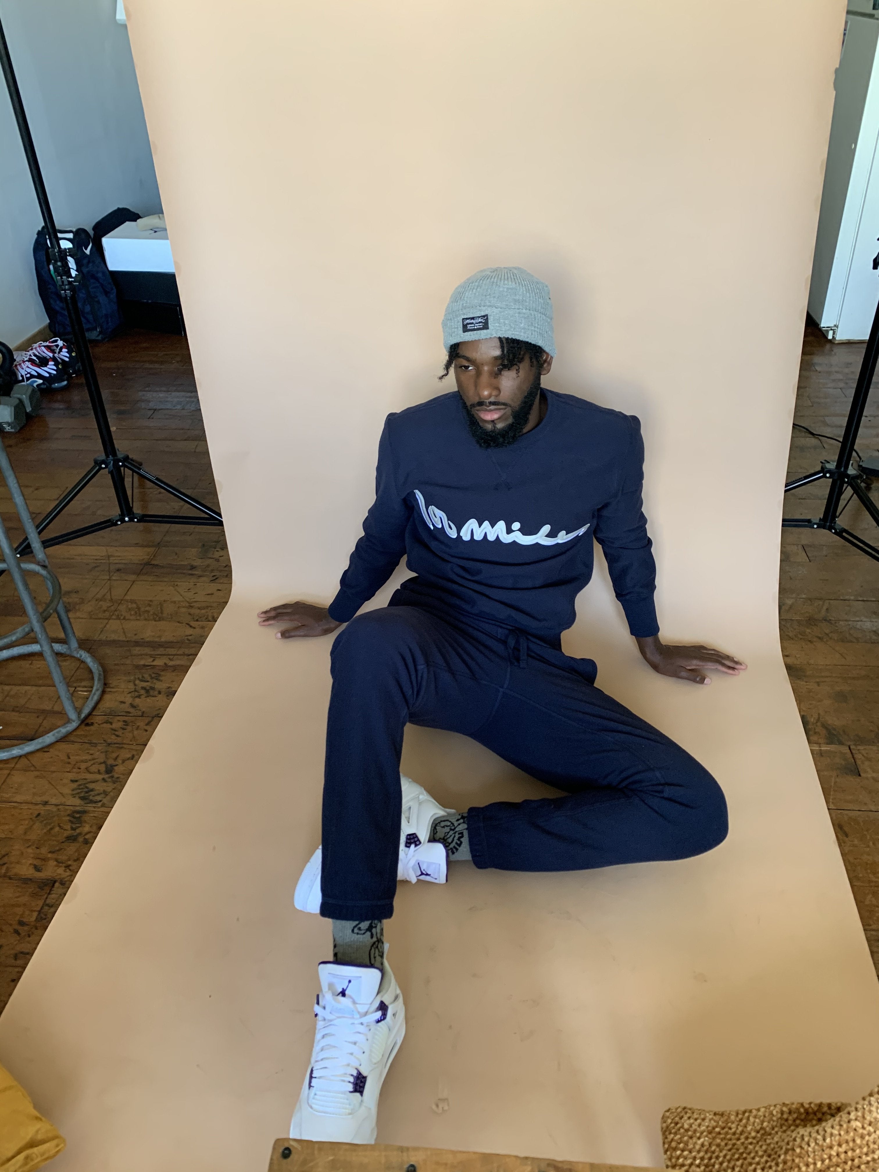 100 miles 20oz French terry Tracksuit Set Blue